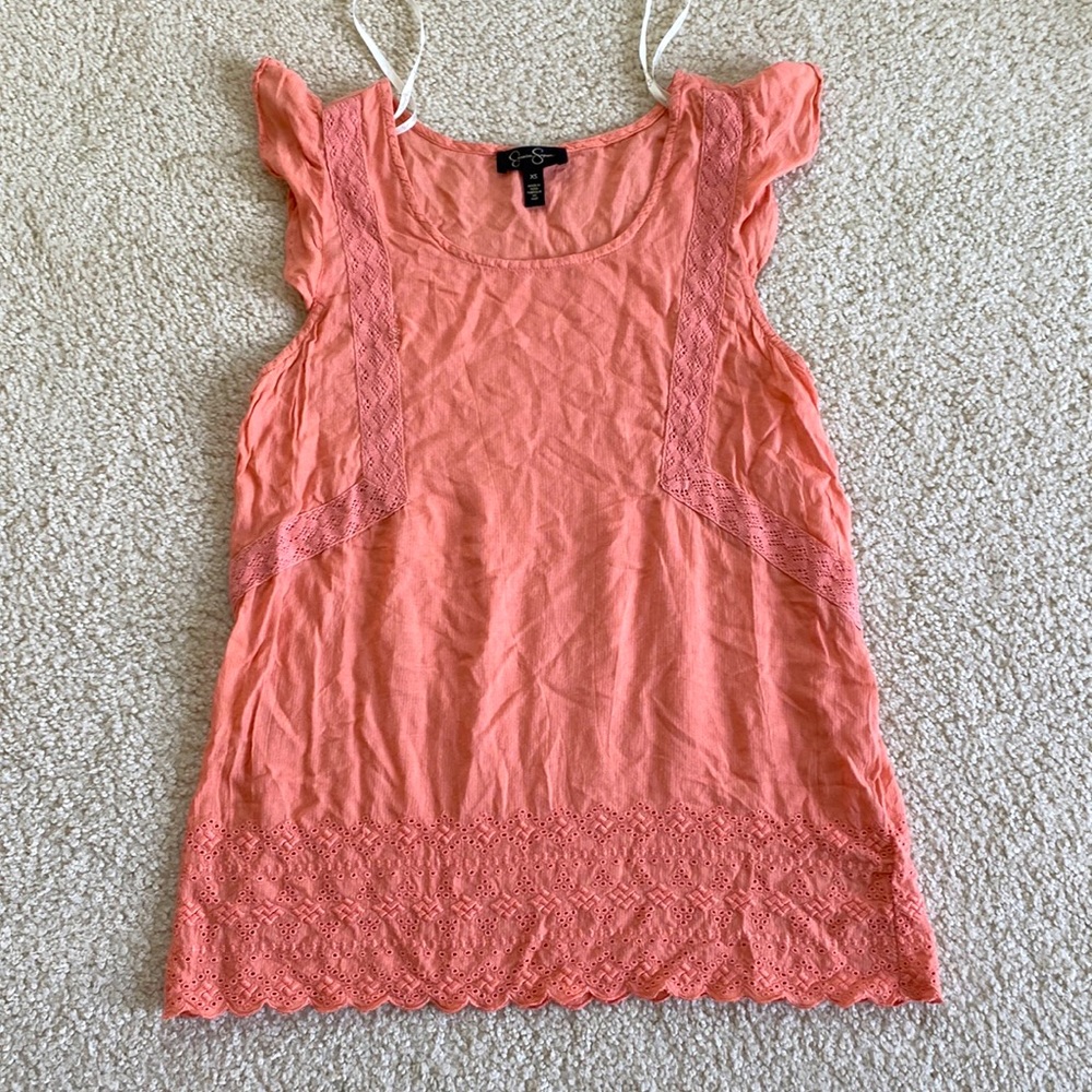 Jessica Simpson Sweet Embroidery Top